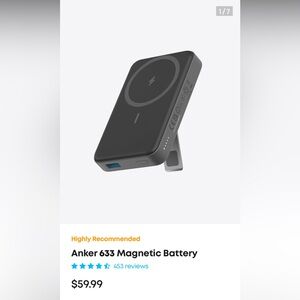 Anker Black Magnetic Battery